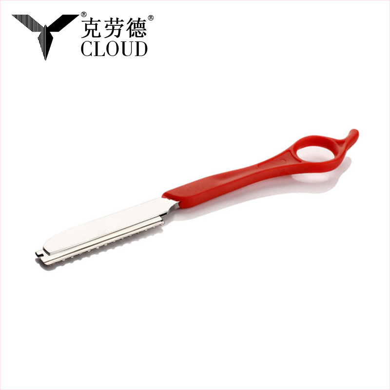 Holiaci strojček na strihanie vlasov Nerezový rovný holiaci strojček (plastová rukoväť)