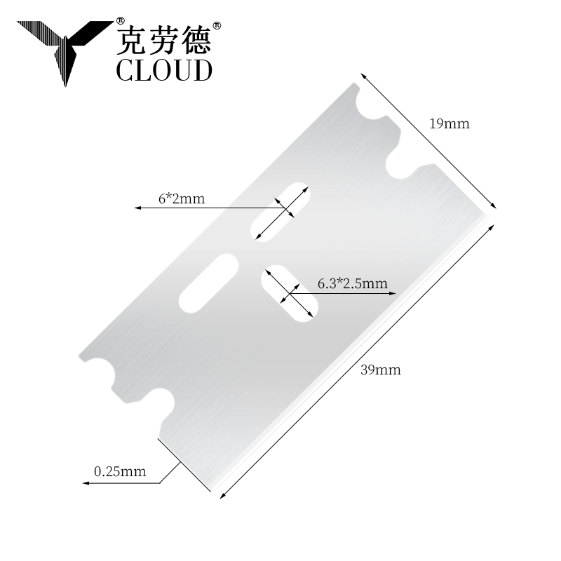 Viacúčelové jednobřité bezpečnostné žiletky