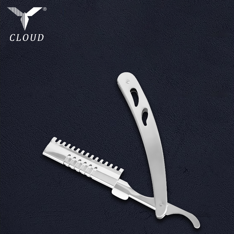 Odolná vlnitá rúčka priameho holiaceho strojčeka z nehrdzavejúcej ocele