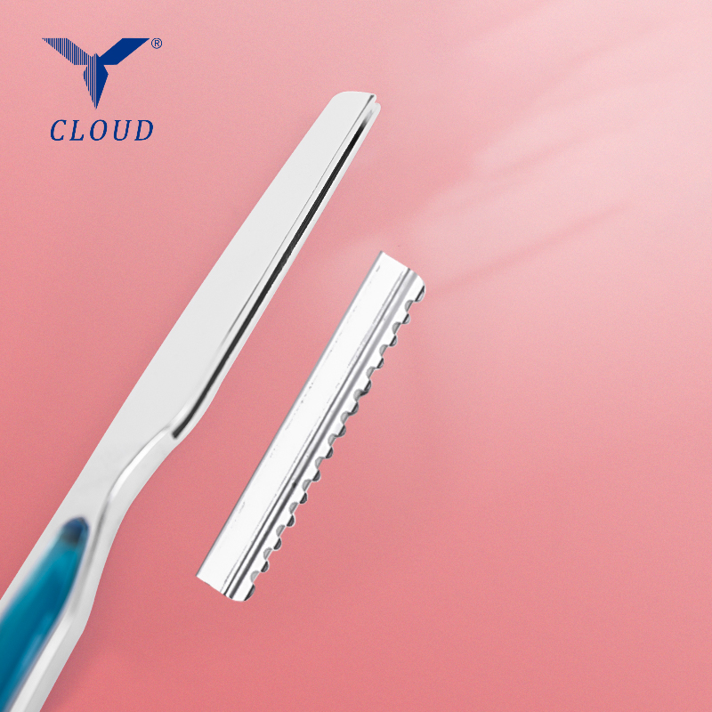 Holiaci strojček na strihanie vlasov Nerezový rovný holiaci strojček (plastová rukoväť)