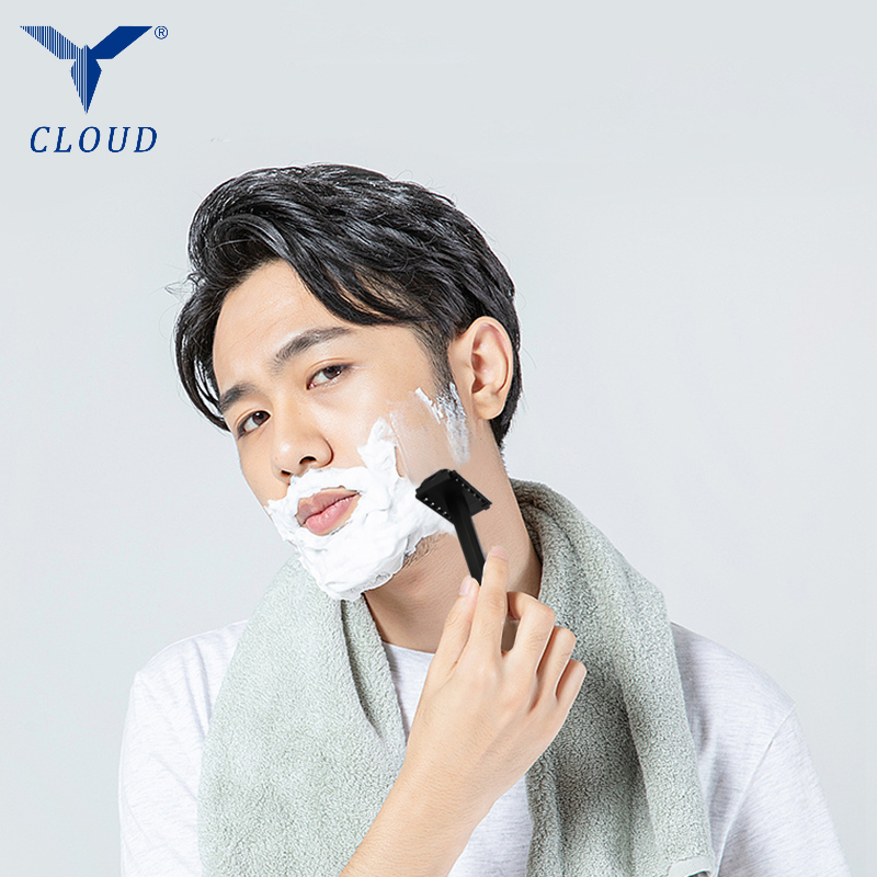 Cestovný prenosný holiaci strojček so 74 čepeľami z plastu v tvare T