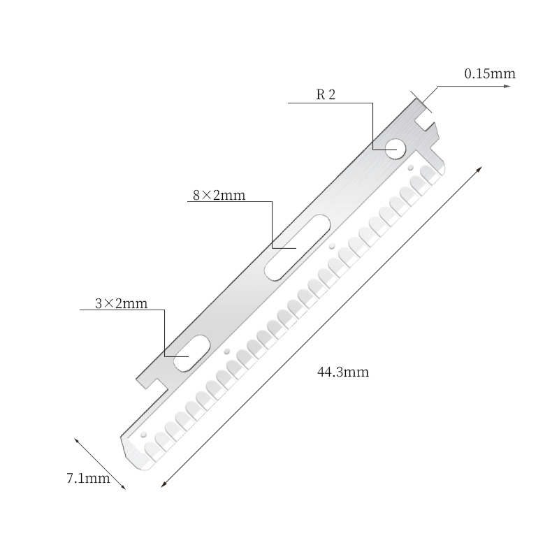 Žiletky na tvár a obočie z nehrdzavejúcej ocele s nano povrchovou úpravou