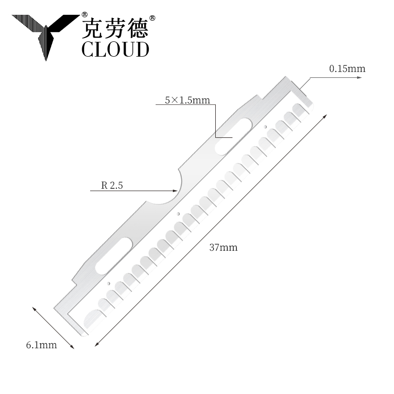 Žiletky na tvár a obočie z nehrdzavejúcej ocele s nano povrchovou úpravou