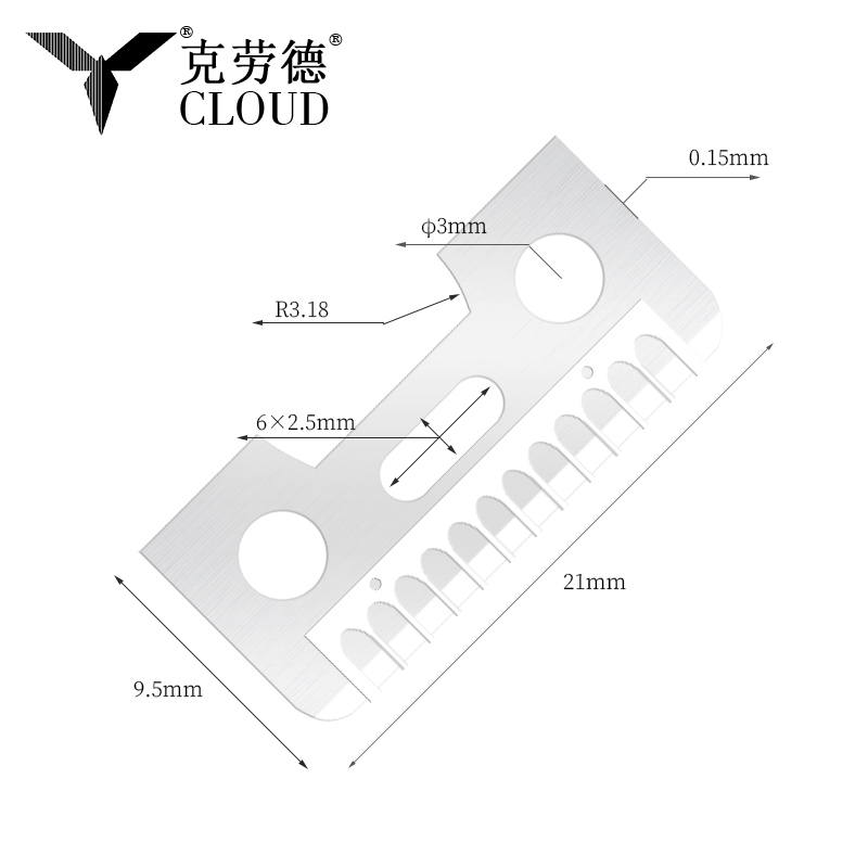 Jednostranné žiletky na obočie z nehrdzavejúcej ocele