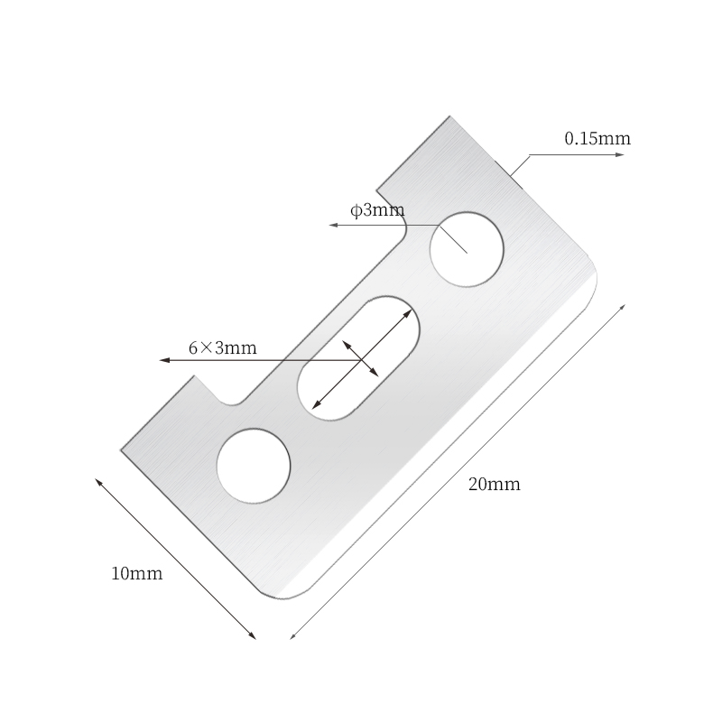 Jednostranné žiletky na obočie z nehrdzavejúcej ocele