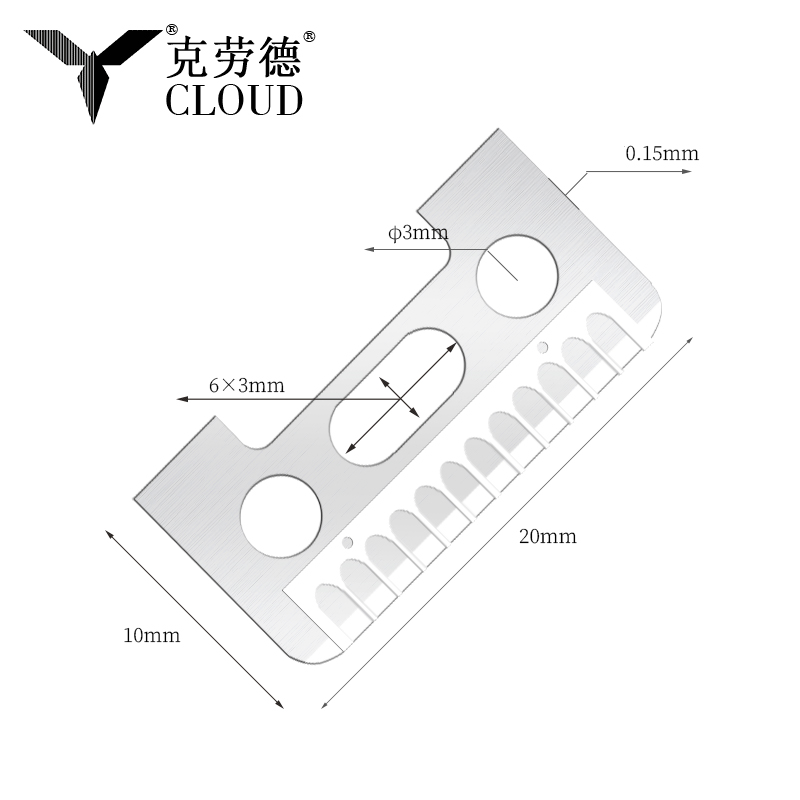 Jednostranné žiletky na obočie z nehrdzavejúcej ocele