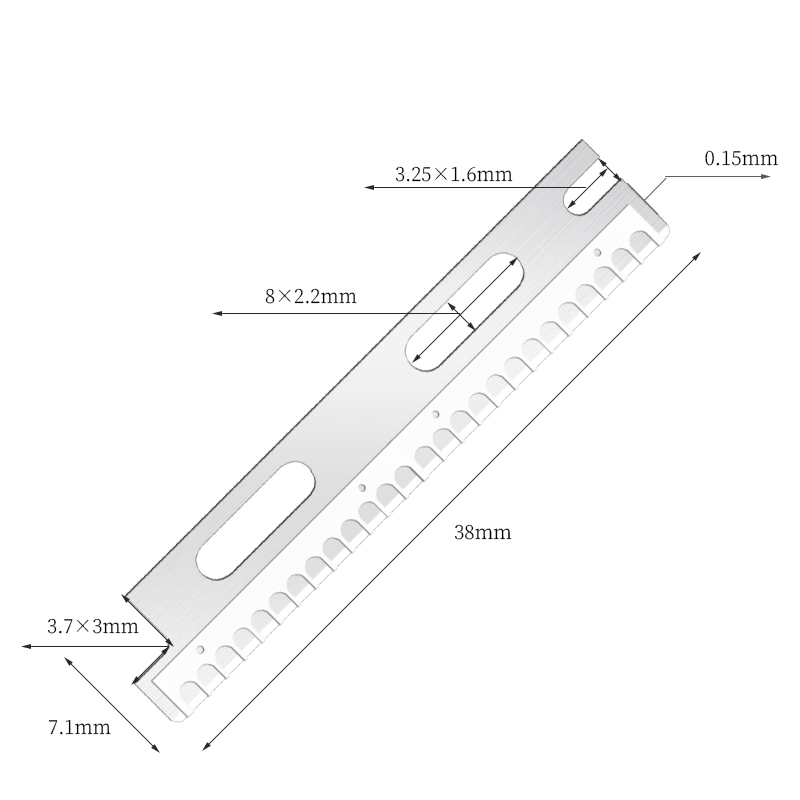 Viacnásobne použiteľné žiletky na obočie z nehrdzavejúcej ocele