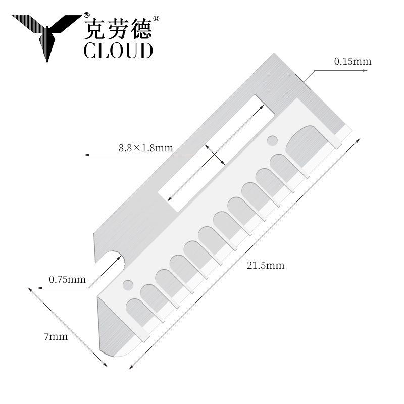 Precízne ostré čepele nožov na tvarovanie obočia z nehrdzavejúcej ocele