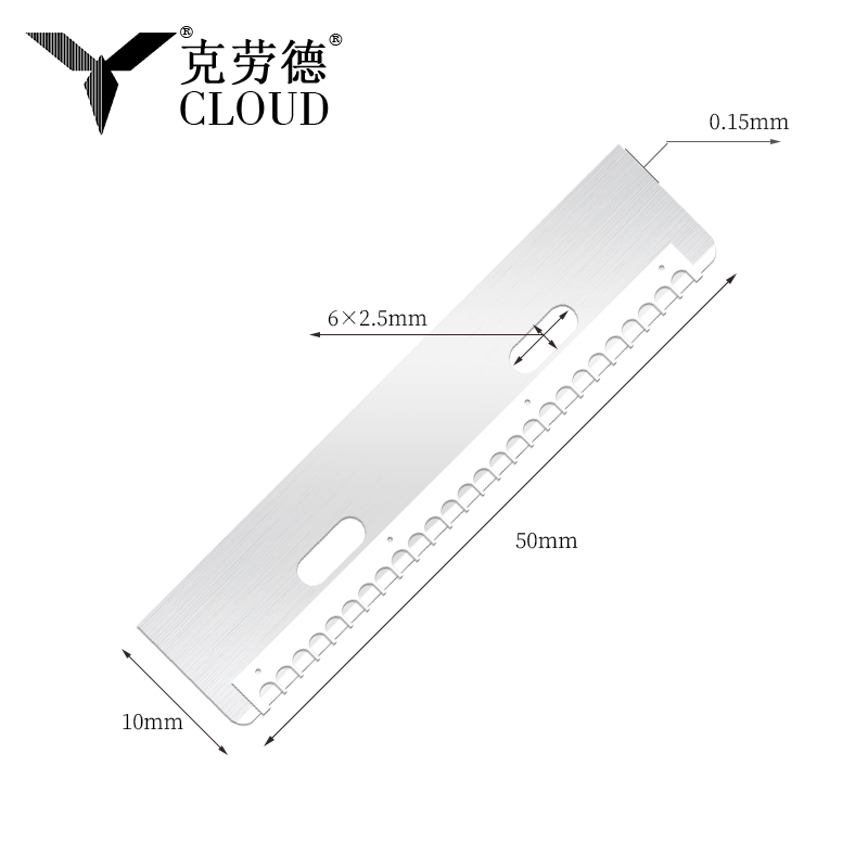 Odolná, opakovane použiteľná čepeľ na strihanie obočia z nehrdzavejúcej ocele