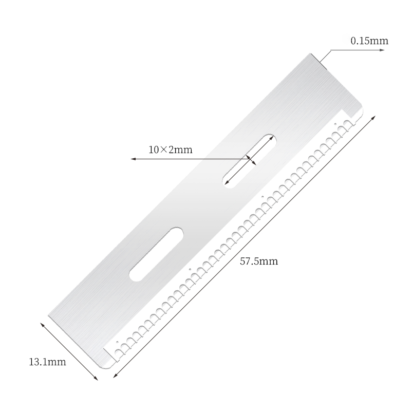 Odolná, opakovane použiteľná čepeľ na strihanie obočia z nehrdzavejúcej ocele